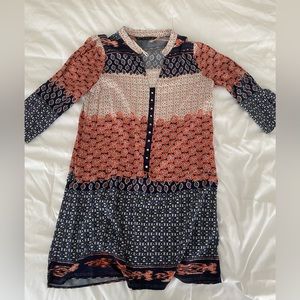 Zara Patterned Mini Sun Dress